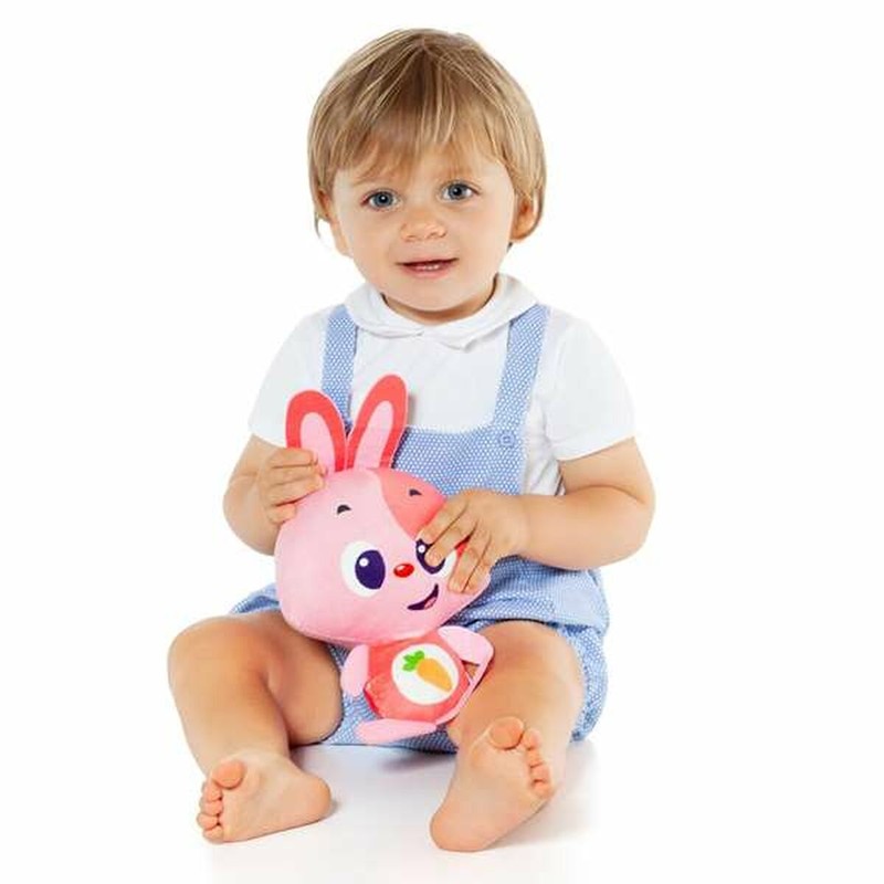 Peluches Niños Moltó Gusy luz Baby Bunny Rosa con Sonido