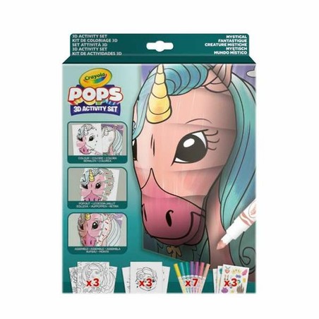 Manualidades Niños Crayola 3D Color Pops Unicornio - Compra online en MegaJuguetes