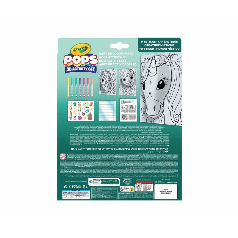 Manualidades Niños Crayola 3D Color Pops Unicornio