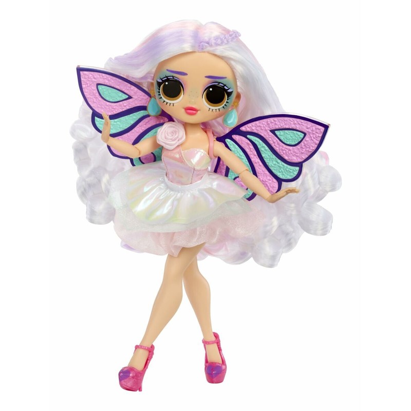 Vista frontal de la Muñeca LOL Surprise!, lista para la aventura y la imaginación.