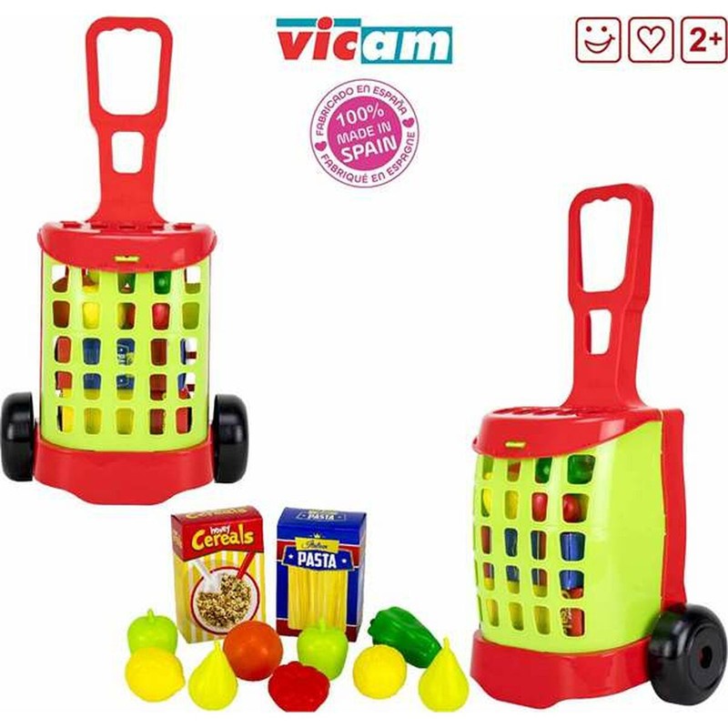 Juego Simbólico Niños: Carro de Compra con 32 Piezas - Compra online en MegaJuguetes