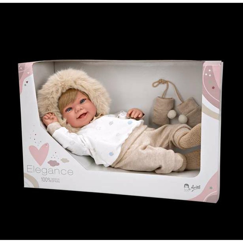 Muñecas Niñas: Bebé Arias Zoe 45 cm - Compañera de Juegos