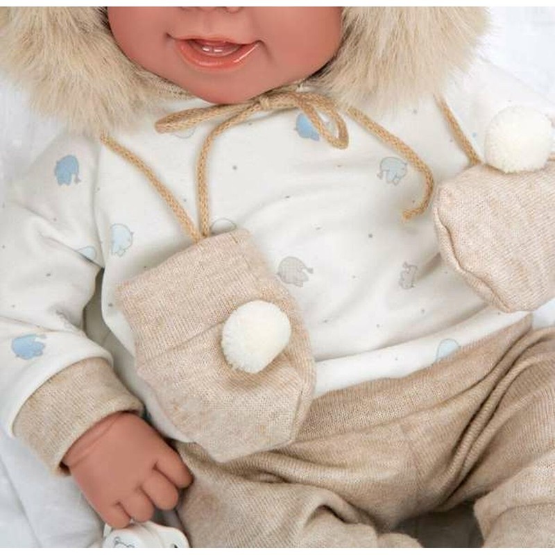 Muñecas Niñas: Bebé Arias Zoe 45 cm - Compañera de Juegos