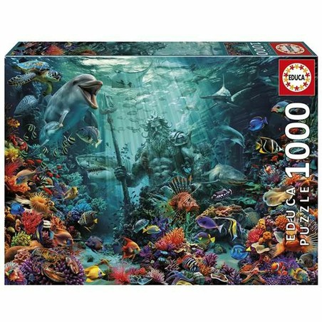puzzle 1000 piezas adultos Poseidon arrecife