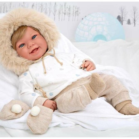 Muñecas Niñas: Bebé Arias Zoe 45 cm - Compañera de Juegos
