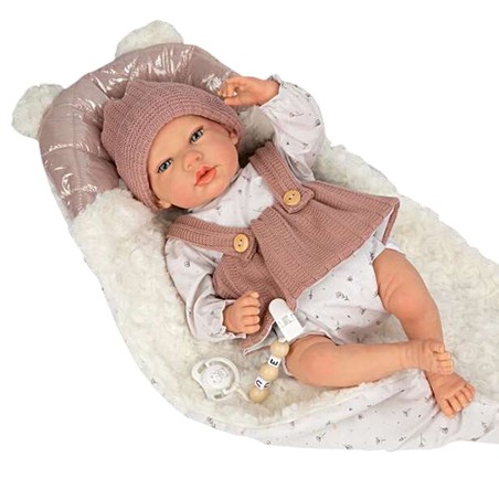 Muñecas Niñas: Bebé Arias Sandra 40 cm Realista - Compra online en MegaJuguetes