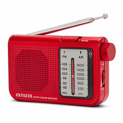 Juguetes Musicales Niños: Radio Portátil Aiwa RS55RD Rojo - Compra online en MegaJuguetes
