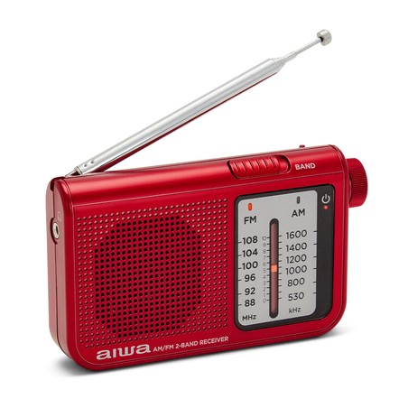 Juguetes Musicales Niños: Radio Portátil Aiwa RS55RD Rojo