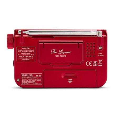 Juguetes Musicales Niños: Radio Portátil Aiwa RS55RD Rojo