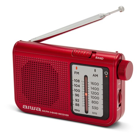 Juguetes Musicales Niños: Radio Portátil Aiwa RS55RD Rojo
