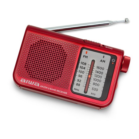 Juguetes Musicales Niños: Radio Portátil Aiwa RS55RD Rojo