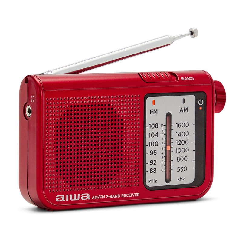 Juguetes Musicales Niños: Radio Portátil Aiwa RS55RD Rojo