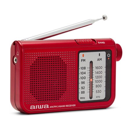 Juguetes Musicales Niños: Radio Portátil Aiwa RS55RD Rojo