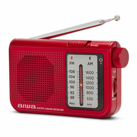 Juguetes Musicales Niños: Radio Portátil Aiwa RS55RD Rojo