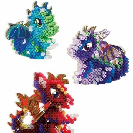 manualidades niños Mosaico SES Creative Beedz 06208 – Crea Dragones 3D