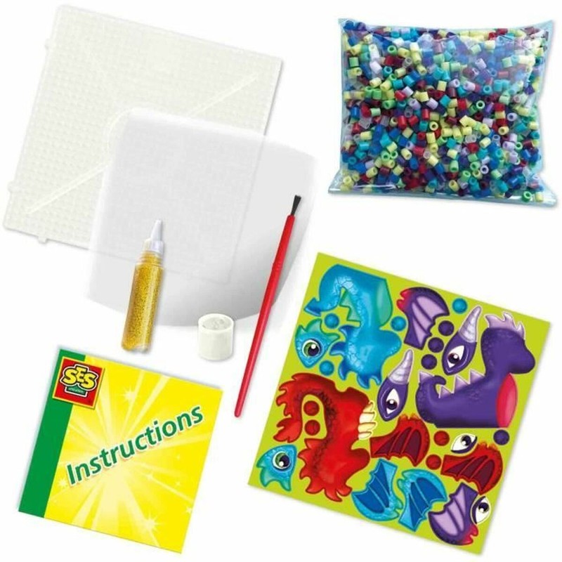 manualidades niños Mosaico SES Creative Beedz 06208 – Crea Dragones 3D