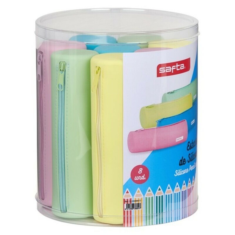 Posavasos Silicona Niños Safta Azul - Set 8 Piezas