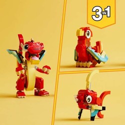 Juguetes Construcción Niños LEGO Creator Dragón Rojo 31145 - Compra online en MegaJuguetes 2