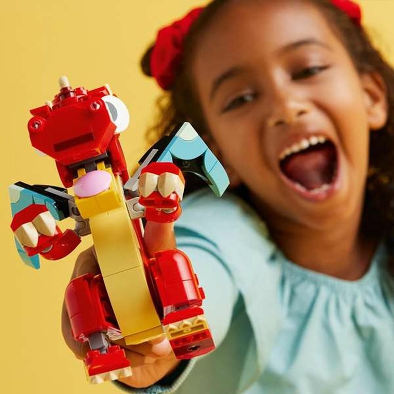 Juguetes Construcción Niños LEGO Creator Dragón Rojo 31145