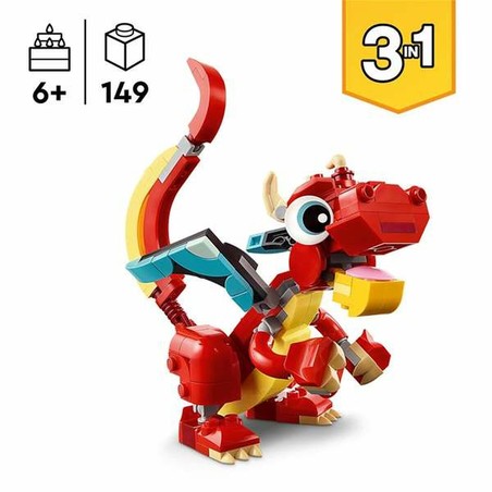 Juguetes Construcción Niños LEGO Creator Dragón Rojo 31145