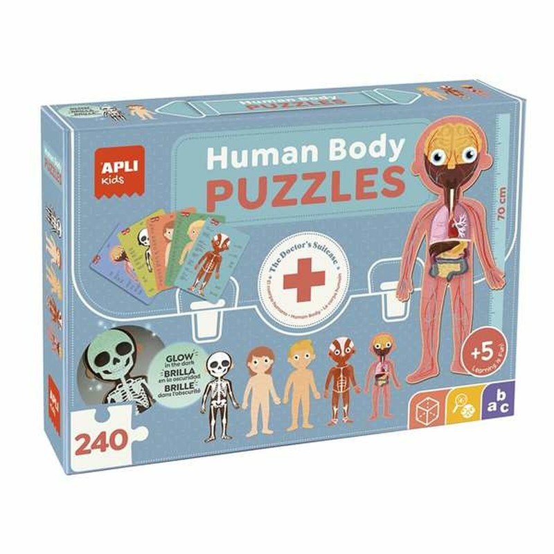 Puzzle infantil Apli Cuerpo Humano 240 Piezas - Compra online en MegaJuguetes