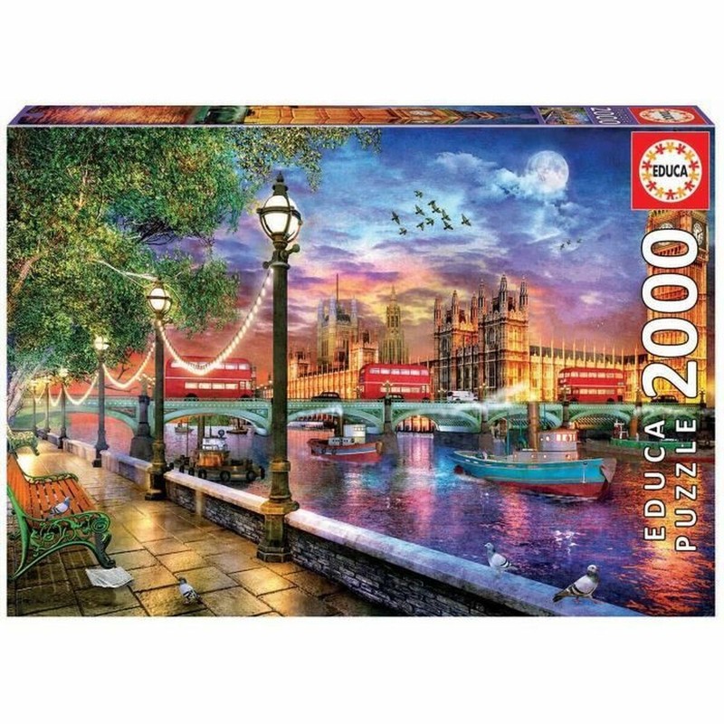 Puzzle 2000 Piezas Educa London Sunset 19046 - Compra online en MegaJuguetes