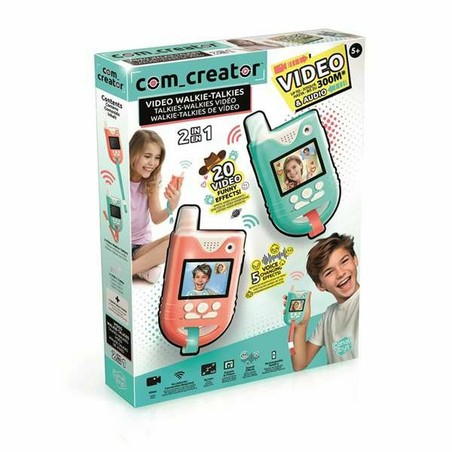 Walkie-Talkie infantil con diseño robusto, ideal como bloques de comunicación infantil