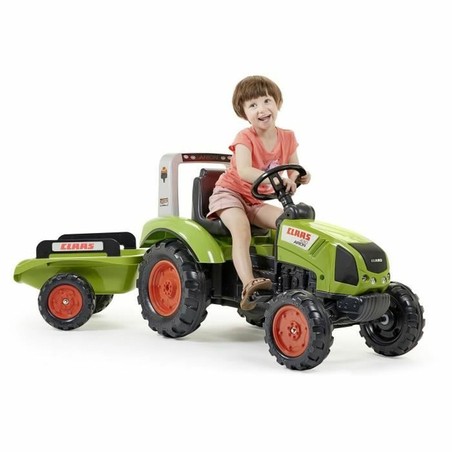 Juguetes Exterior Niños Tractor a Pedales Falk 1040AB Verde - Compra online en MegaJuguetes