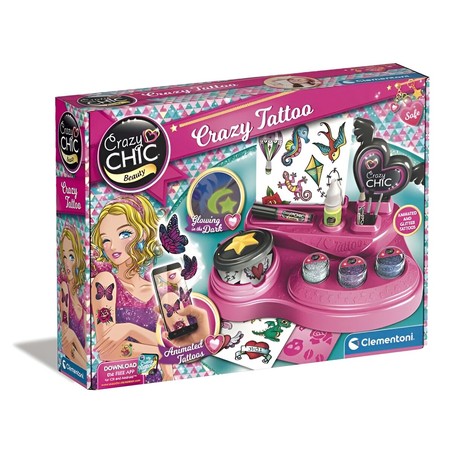 Disfraces Niños: Tatuajes Temporales Clementoni Crazy Tattoo Studio