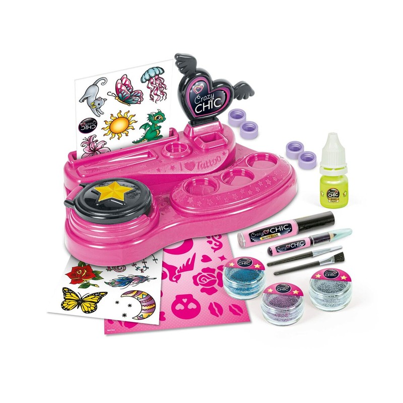 Disfraces Niños: Tatuajes Temporales Clementoni Crazy Tattoo Studio