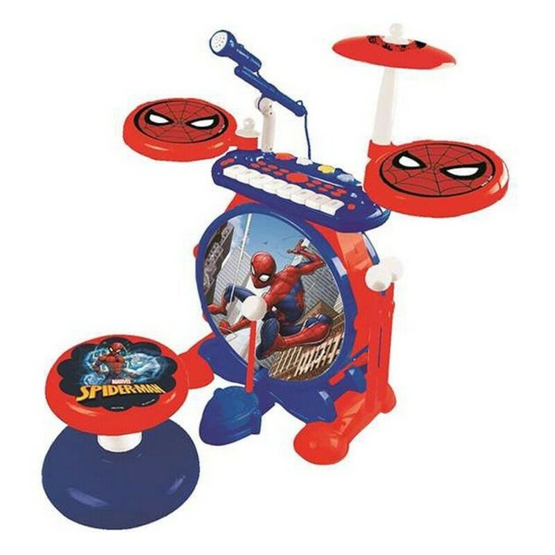 Juguetes Musicales Niños - Batería Spiderman Lexibook - Compra online en MegaJuguetes
