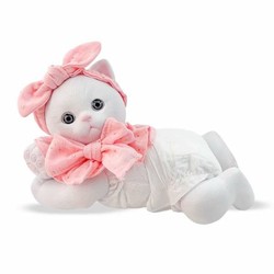 Peluches Niños: Gato Blanco Berjuan Anireal 35cm - Compra online en MegaJuguetes