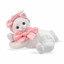 Peluches Niños: Gato Blanco Berjuan Anireal 35cm - Compra online en MegaJuguetes 2