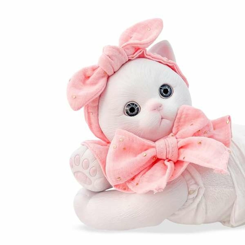Peluches Niños: Gato Blanco Berjuan Anireal 35cm