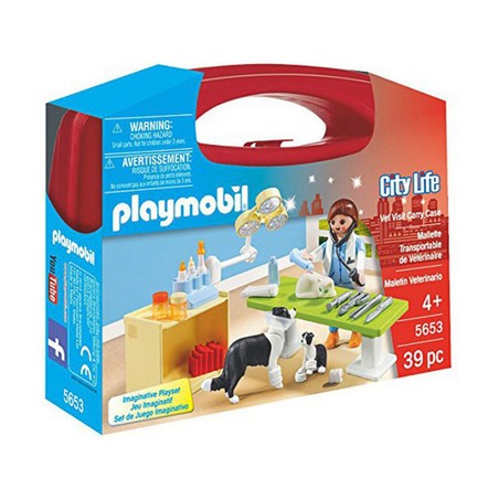 Figuras Acción Niños: Playset Veterinario Playmobil City Life 5653 - Compra online en MegaJuguetes