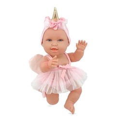 Muñecas Niñas: Bebé Berjuan Andrea Unicornio Rosa 38 cm - Compra online en MegaJuguetes 2