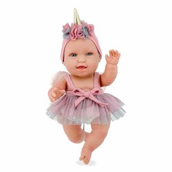 Muñecas Niñas Berjuan Andrea Baby Unicornio Rosa 38 cm - Compra online en MegaJuguetes