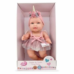 Muñecas Niñas Berjuan Andrea Baby Unicornio Rosa 38 cm - Compra online en MegaJuguetes 2