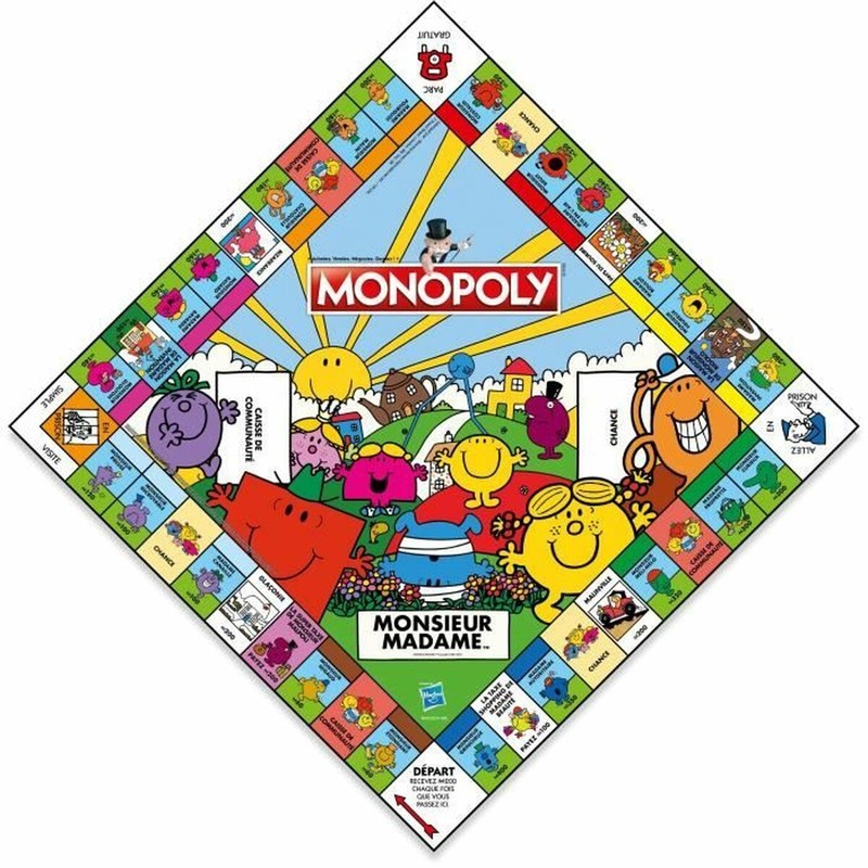 Juegos Mesa Niños Monopoly Monsieur Madame - Winning Moves
