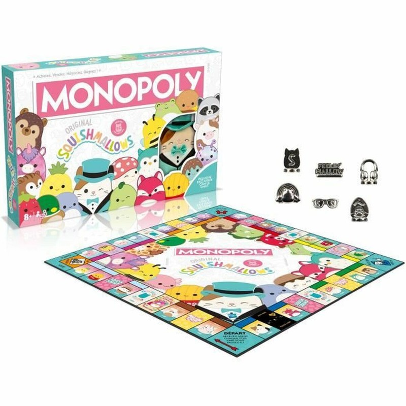 Juegos Mesa Niños Monopoly Squishmallows Winning Moves