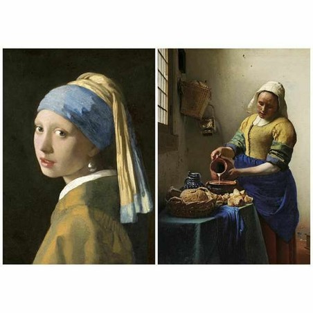 Puzzle para adultos +14 años, no construcción niños 3 años, con obras de Vermeer.