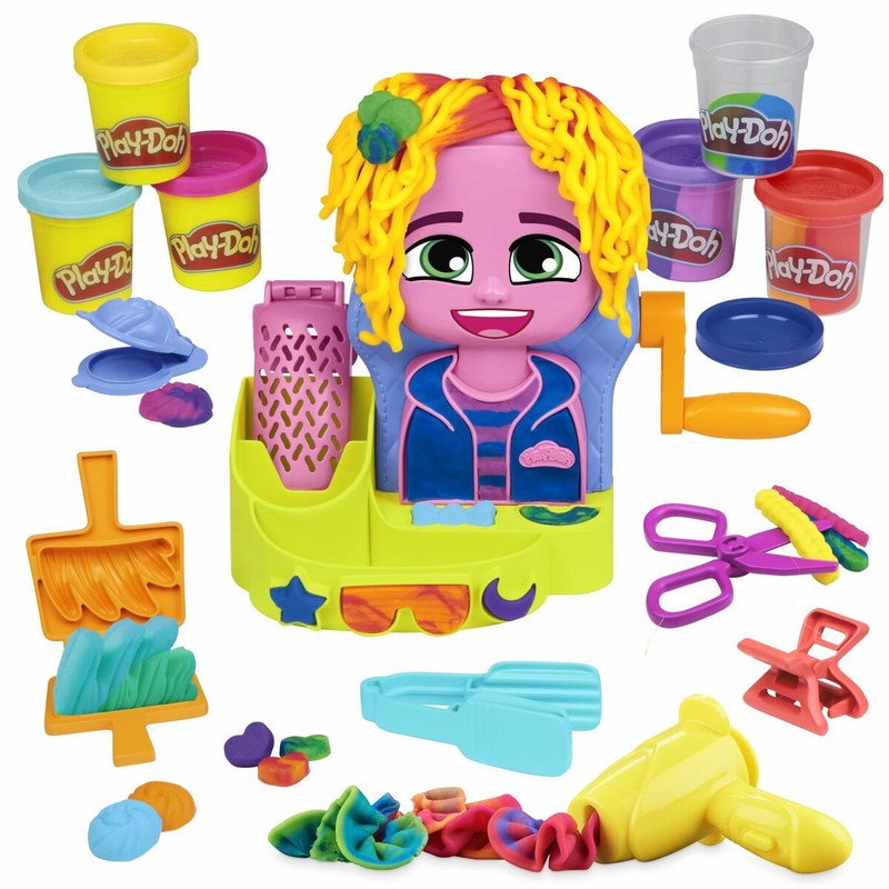 Manualidades Niños: Juego Plastilina Play-Doh Peluquería 6 Botes