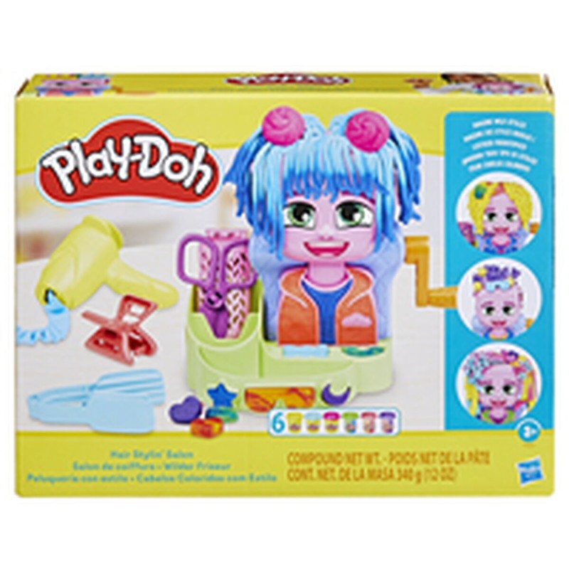 Manualidades Niños: Juego Plastilina Play-Doh Peluquería 6 Botes