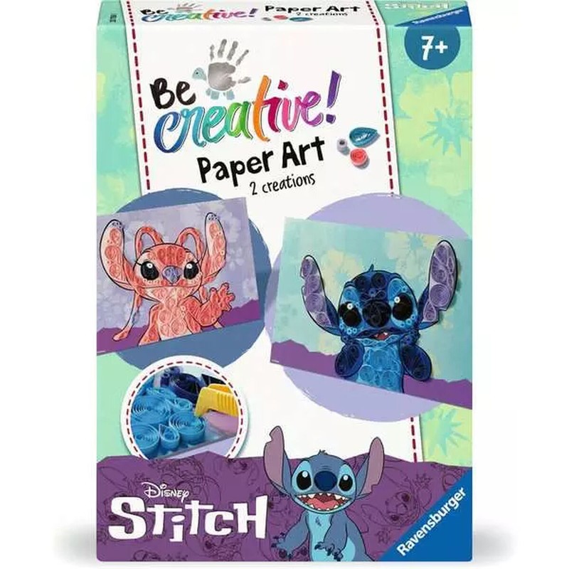 Manualidades Niños Ravensburger Be Creative! Paper Art Stitch - Compra online en MegaJuguetes
