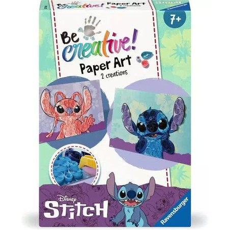 Manualidades Niños Ravensburger Be Creative! Paper Art Stitch - Compra online en MegaJuguetes