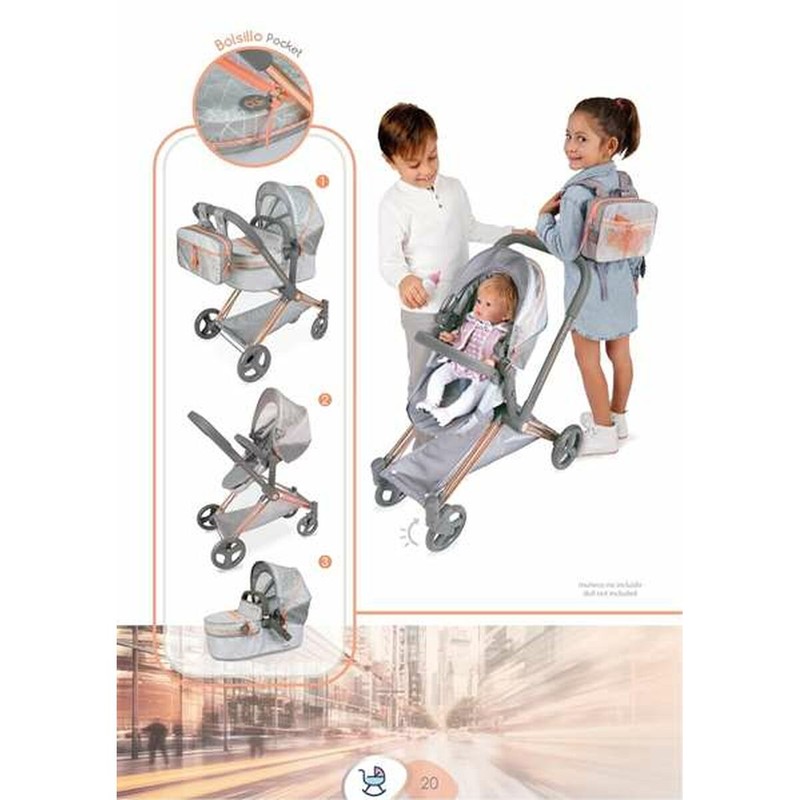 Muñecas Niñas: Carrito Plegable Decuevas Cityx 3 en 1 para Pasear