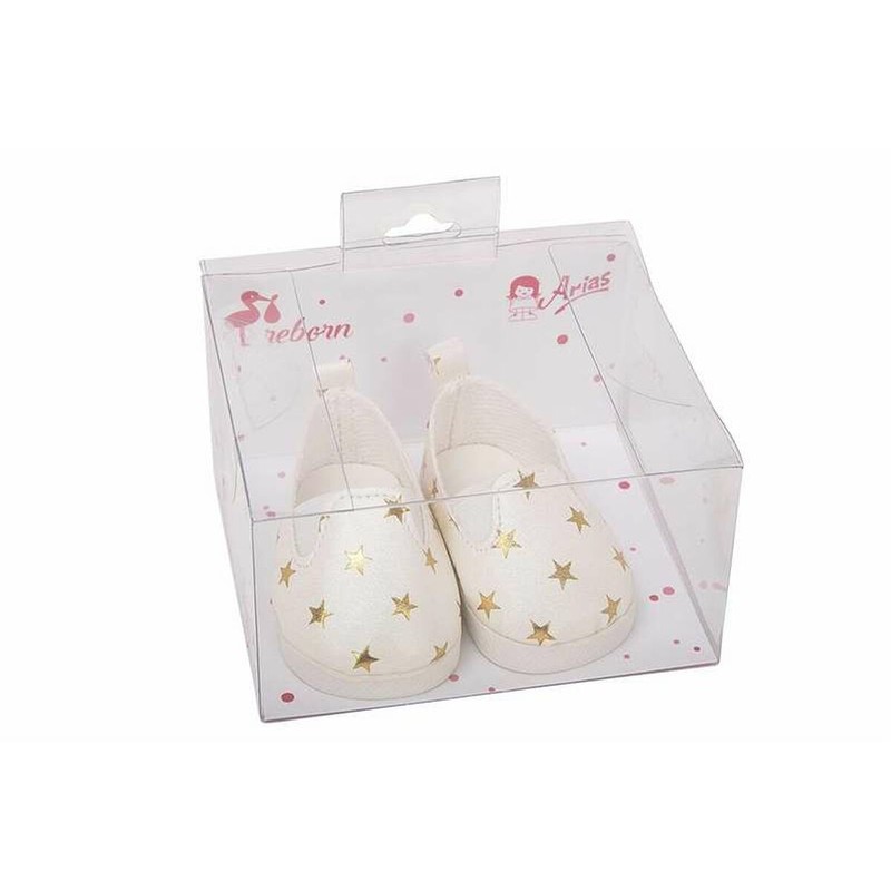 Muñecas Niñas: Zapatos Arias Blancos de 45 cm