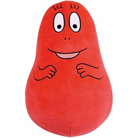 Peluches Barbapapa de colores variados, estimulando la vista