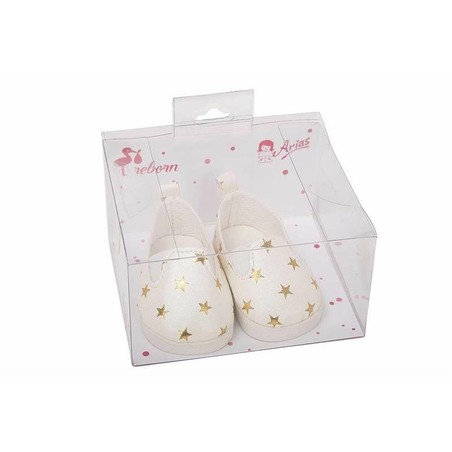 Zapatos para Muñecas Niñas Arias Blancos 40 cm