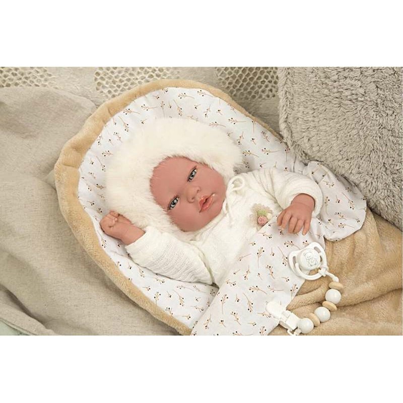Muñecas Niñas Arias Reborn Alenandra 40 cm con Chupete